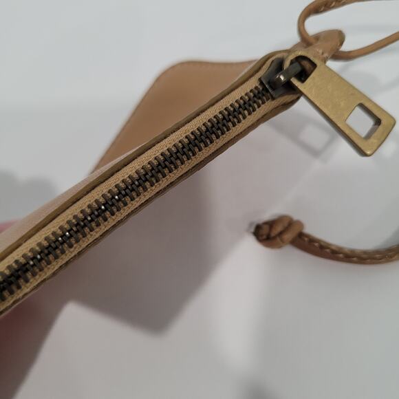 Auth Bally Brown Leather Mini Coin Case Small Wallet Pouch Zip 3x2 Strap Charm - Picture 5 of 9